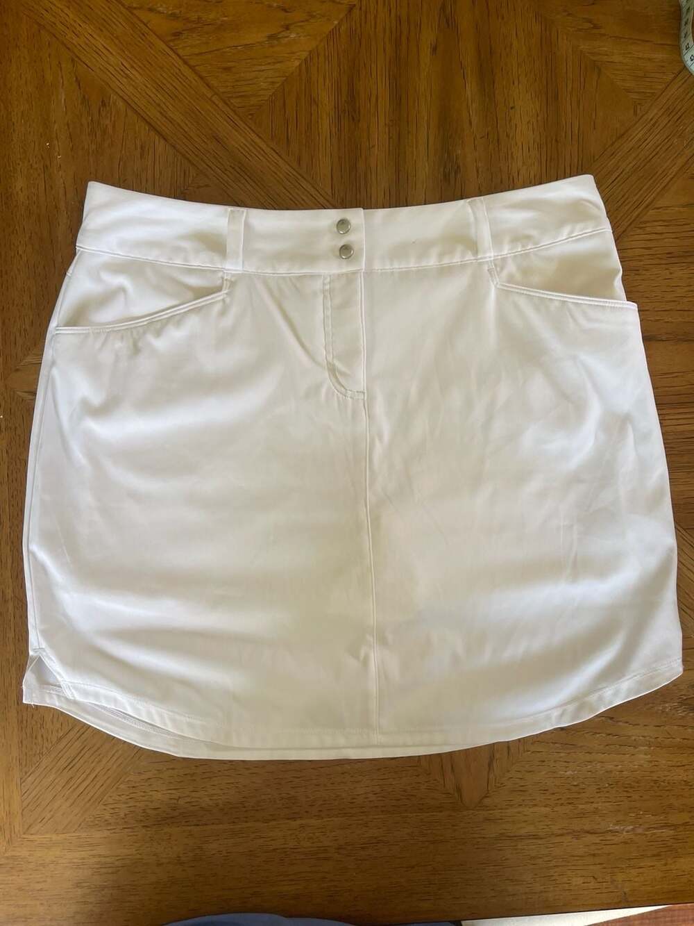 Golf Skort Adidas Women's White Size 8 preppy pickle ball tennis